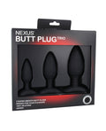 Nexus Nexus Butt Plug Trio Set 3 Solid Silicone Butt Plugs S M L - Image 3