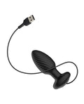 Nexus Nexus Tornado Rotating & Vibrating Medium Butt Plug w/Remote - Black - Image 5