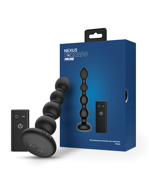 Nexus Nexus Tornado Probe Rotating & Vibrating Butt Plug - Black