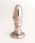 Cristal Cristal Black Opal Anal Glass Dildo Vibe - Gun Metal