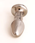Cristal Cristal Black Opal Anal Glass Dildo Vibe - Gun Metal - Image 3
