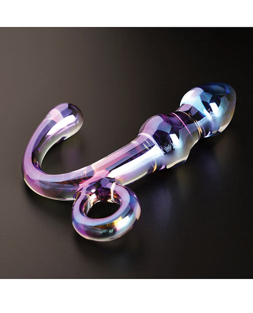 Cristal Cristal Orchid Pulse Glass Dildo w/Removable Bullet Vibe - Purple