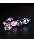 Cristal Cristal Orchid Pulse Glass Dildo w/Removable Bullet Vibe - Purple - Image 3