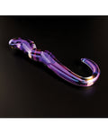 Cristal Cristal Blue Flame Curved Glass Dildo - Purple - Image 3