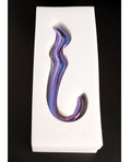 Cristal Cristal Blue Flame Curved Glass Dildo - Purple - Image 5