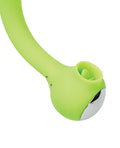 Space Space Lunar Licker Bendable Clitoral & G-Spot Vibe - Neon Green - Image 5