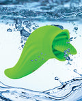 Space Space Starburst Clitoral Licking Vibe - Neon Green - Image 4
