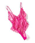 Oh La La Cheri Valentine Lace Teddy w/Bow Details - Rose 3X/4X - Image 5