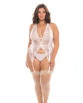 RSVP by Oh la la Cheri Noah Soft Cup Merrywidow w/Garter Straps & G-String Peach Whip 1X/2X
