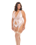 RSVP by Oh la la Cheri Noah Soft Cup Merrywidow w/Garter Straps & G-String Peach Whip 3X/4X - Image 2