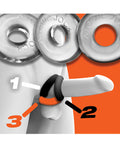 Oxballs Oxballs Ringer Donut 1 - Clear Pack of 3 - Image 3