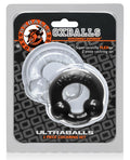 Oxballs Oxballs Ultraballs Cock Rings - Black/Clear Pack of 2 - Image 2