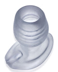 Oxballs Oxballs Glowhole 1 Hollow Buttplug w/LED Insert Small - Clear