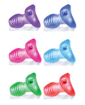 Oxballs Oxballs Glowhole 1 Hollow Buttplug w/LED Insert Small - Clear - Image 2