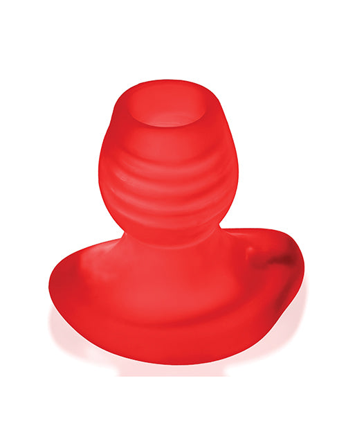 Oxballs Oxballs Glowhole 1 Hollow Buttplug w/LED Insert Small - Red Morph