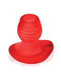 Oxballs Oxballs Glowhole 1 Hollow Buttplug w/LED Insert Small - Red Morph