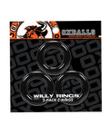 Oxballs Oxballs Willy Rings - Black Pack of 3 - Image 2