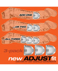 Oxballs Oxballs Cocksheath Adjustfit Inserts - Pack of 3 Clear - Image 3