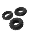 Oxballs Oxballs Bonemaker 3 Pack Cockring Kit - Black - Image 2