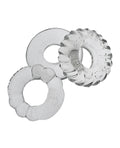 Oxballs Oxballs Bonemaker 3 Pack Cockring Kit - Clear