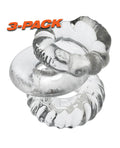 Oxballs Oxballs Bonemaker 3 Pack Cockring Kit - Clear - Image 3