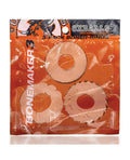 Oxballs Oxballs Bonemaker 3 Pack Cockring Kit - Clear - Image 4