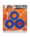 Oxballs Oxballs Bonemaker 3 Pack Cockring Kit - Pool Blue - Image 5