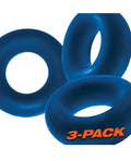 Oxballs Oxballs Fat Willy 3 Pack Jumbo Cock Rings - Space Blue - Image 3