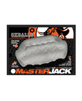 Oxballs Oxballs MasterJack Double Penetration Stroker - Jo Clear Ice - Image 5