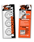Oxballs Oxballs Ringer Max 3 Pack Cockrings - Clear - Image 3