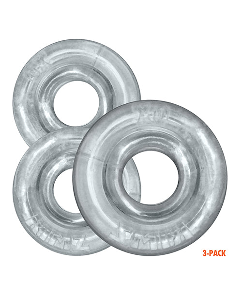 Oxballs Oxballs Rimringz Multi Size 3 Pack of Cock Rings - Clear