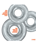 Oxballs Oxballs Rimringz Multi Size 3 Pack of Cock Rings - Clear - Image 3