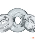 Oxballs Oxballs Rimringz Multi Size 3 Pack of Cock Rings - Clear - Image 4