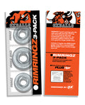Oxballs Oxballs Rimringz Multi Size 3 Pack of Cock Rings - Clear - Image 5