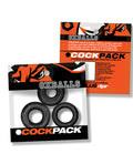Oxballs Oxballs Cockpack Multi Design 3 Pack Cockrings - Black Mica - Image 4