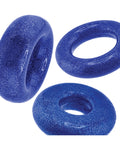 Oxballs Oxballs Cockpack Multi Design 3 Pack Cockrings - Blue Fire - Image 2