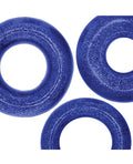 Oxballs Oxballs Cockpack Multi Design 3 Pack Cockrings - Blue Fire - Image 3