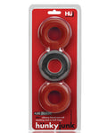 Hunky Junk Hunky Junk C-Ring Multi Pack - Cherry/Tar Ice Pack of 3 - Image 3