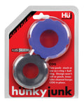Hunky Junk Hunky Junk Cog Ring 2 Size Double Pack - Cobalt & Tar Pack of 2 - Image 4