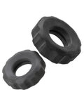 Hunky Junk Hunky Junk Cog Ring 2 Size Double Pack - Tar & Stone Pack of 2