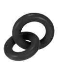 Hunky Junk Hunky Junk Duo Linked Cock & Ball Rings - Tar - Image 2