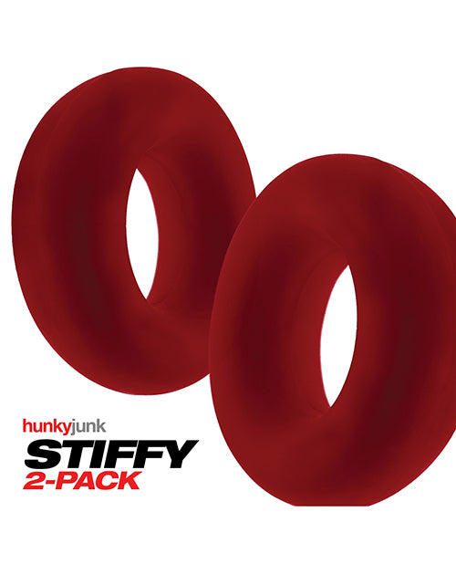 Hunky Junk Hunky Junk Stiffy 2 Pack Cockrings - Cherry Ice