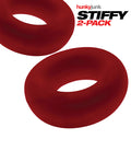 Hunky Junk Hunky Junk Stiffy 2 Pack Cockrings - Cherry Ice - Image 2