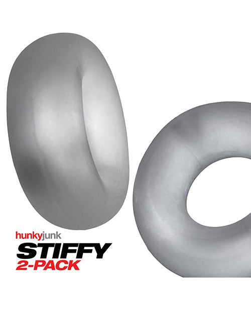 Hunky Junk Hunky Junk Stiffy 2 Pack Cockrings - Clear Ice