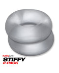 Hunky Junk Hunky Junk Stiffy 2 Pack Cockrings - Clear Ice - Image 4