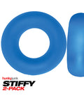 Hunky Junk Hunky Junk Stiffy 2 Pack Cockrings - Teal Ice - Image 2