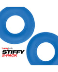 Hunky Junk Hunky Junk Stiffy 2 Pack Cockrings - Teal Ice - Image 3