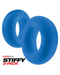 Hunky Junk Hunky Junk Stiffy 2 Pack Cockrings - Teal Ice - Image 4