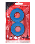 Hunky Junk Hunky Junk Stiffy 2 Pack Cockrings - Teal Ice - Image 5