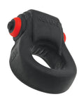 Hunky Junk Hunky Junk Revring Cock Ring w/Vibe - Tar w/Red Vibe - Image 3